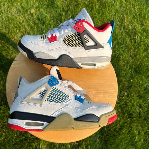 Jordan Athletic Shoes - White, Blue, Red main image 10
